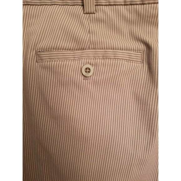 Nike Golf Men's Size 38 Shorts Brown Flat Front Striped - Picture 6 of 6